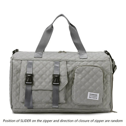 Borsone da Viaggio in Nylon Impermeabile con Scomparti Separati - Borsa Mamma Organizer Multifunzione