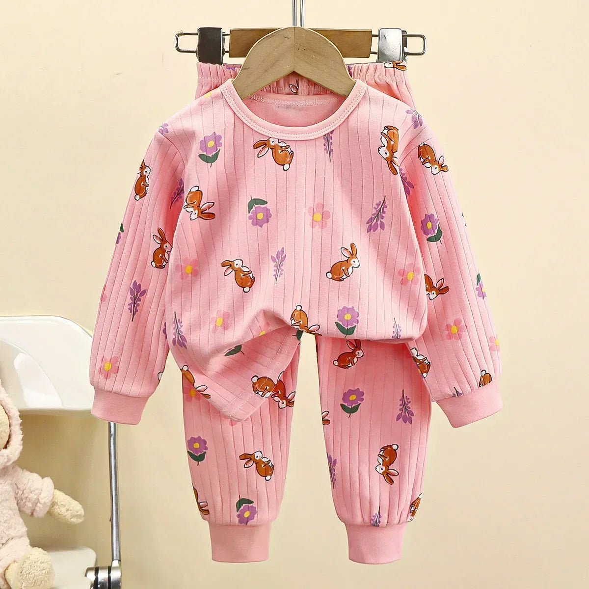 Pigiama Bambino in Cotone a Maniche Lunghe – Maglia e Pantaloni