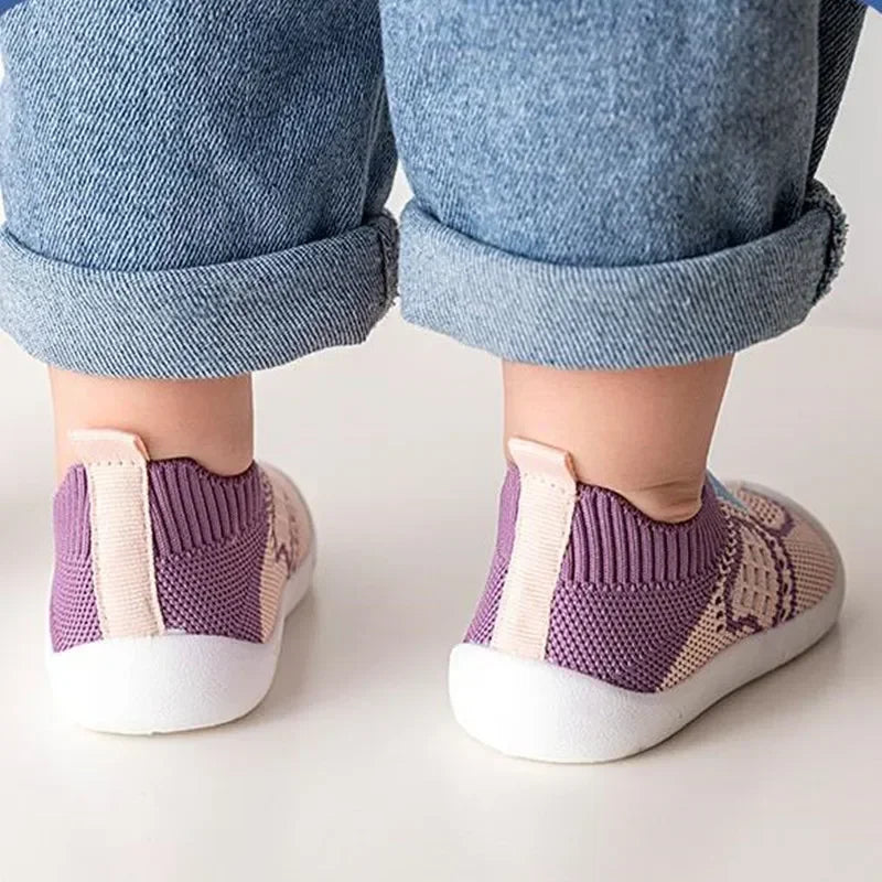 Scarpe Calzino Primi Passi per Neonato e Bambino | Traspiranti con Suola Antiscivolo in Gomma