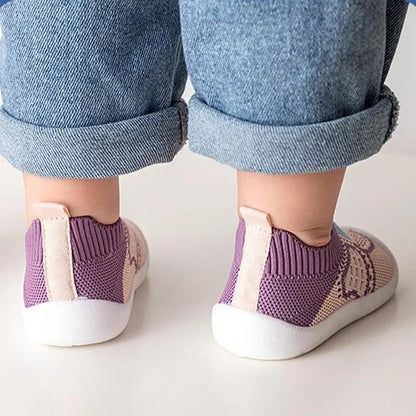 Scarpe Calzino Primi Passi per Neonato e Bambino | Traspiranti con Suola Antiscivolo in Gomma