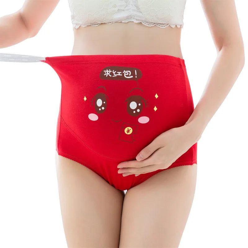 Mutandine Premaman a Vita Alta Regolabile – Intimo Gravidanza in Cotone Traspirante con Fascia Addominale e Fantasie