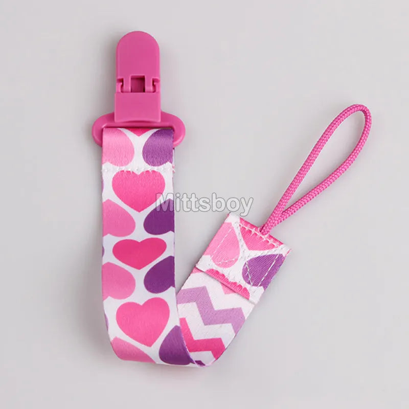 Catenella Portaciuccio in Tessuto con Clip – Fantasie Colorate