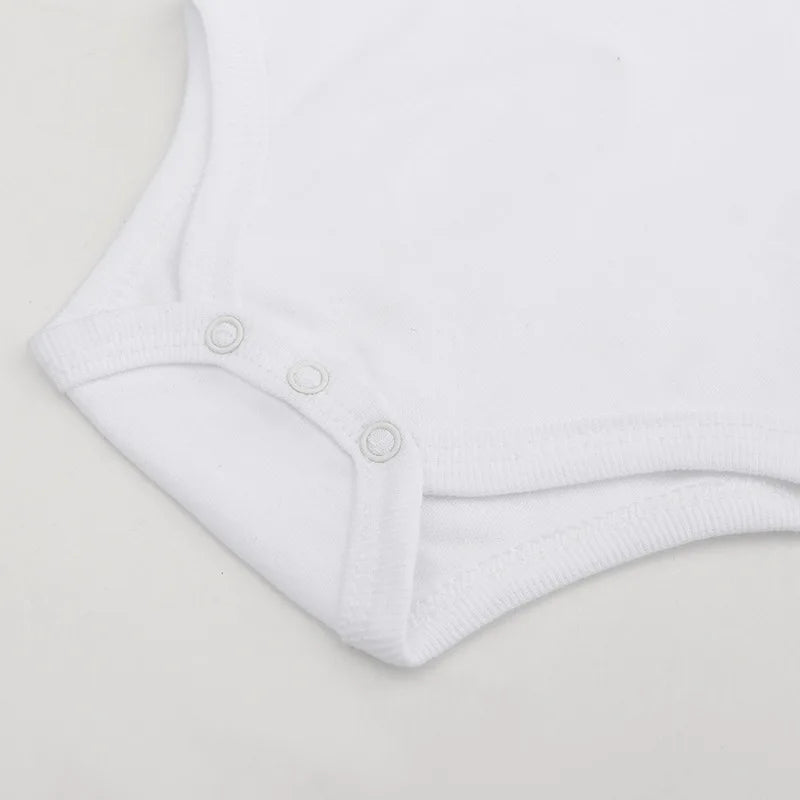 Body Neonato a Manica Lunga 100% Cotone – Bianco Unisex