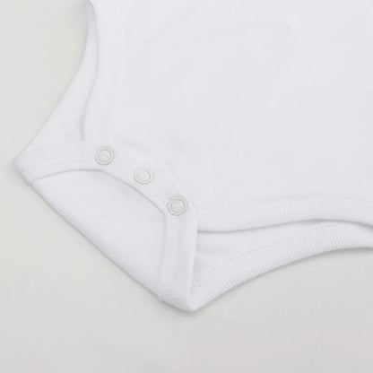 Body Neonato a Manica Lunga 100% Cotone – Bianco Unisex