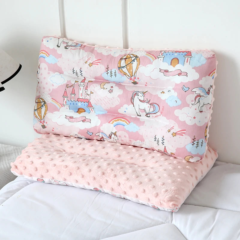 Cuscino Reversibile per Lettino Bambini – Fantasie Colorate e Retro Morbido in Rilievo