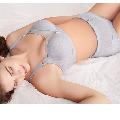 Slip Premaman Regolabile in Cotone – Mutandina a Vita Alta con Fascia Sotto Pancia