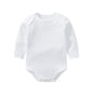 Body Neonato a Manica Lunga 100% Cotone – Bianco Unisex