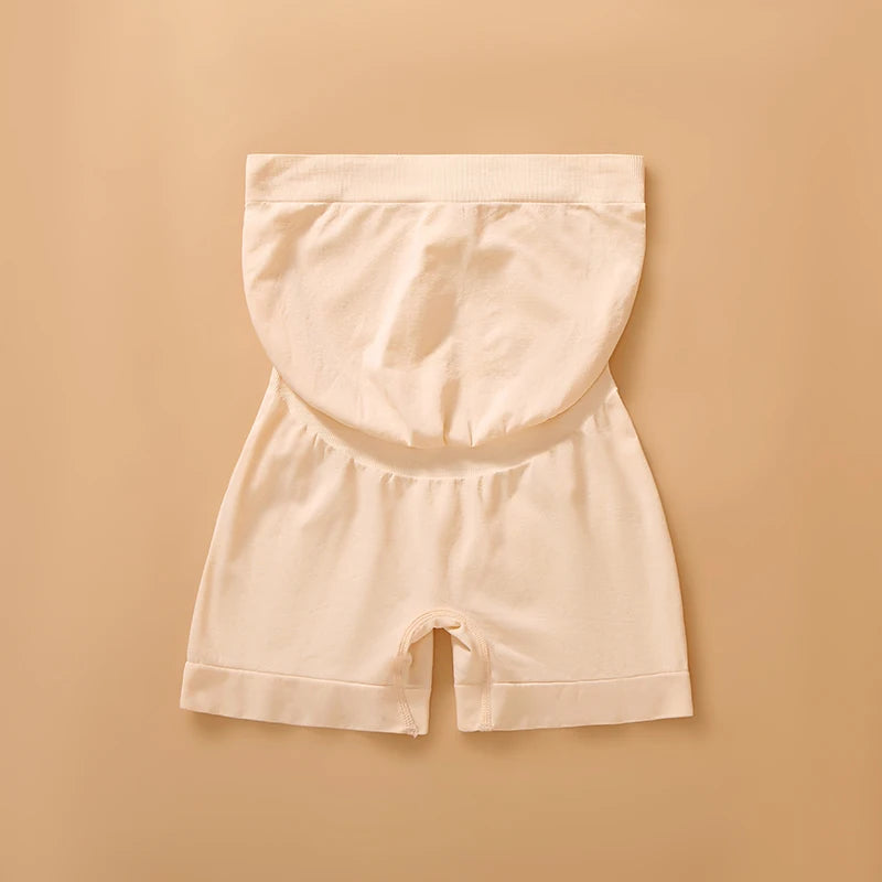 Boxer Premaman a Vita Alta Senza Cuciture – Slip Intimo Gravidanza Elasticizzato con Fascia Addominale