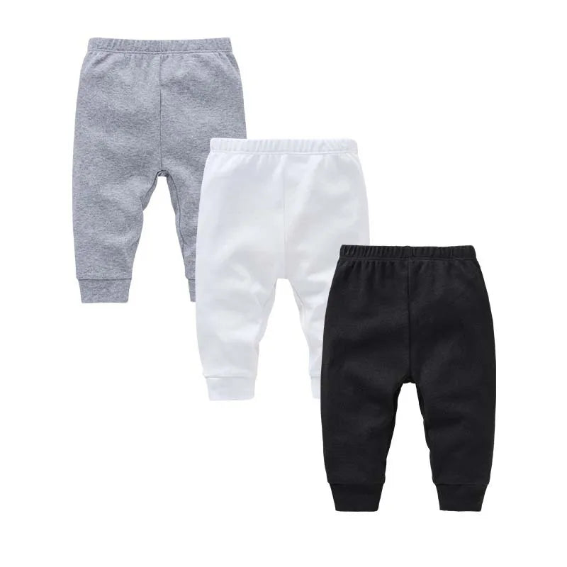 Pantaloni Jogger in Cotone per Neonati e Bambini – Vita Elastica, Morbidi e Comodi (0-24 Mesi)
