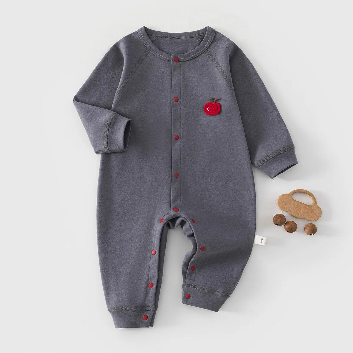Tutina Neonato in 100% Cotone – Pigiamino Intero Senza Piedini con Bottoni a Pressione