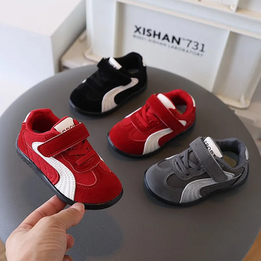 Scarpe Casual per Bambini con Suola Antiscivolo e Chiusura a Strappo
