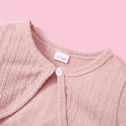 Vestito Bambina Floreale con Coprispalle Rosa – Completo 2 Pezzi 6 Mesi-3 Anni