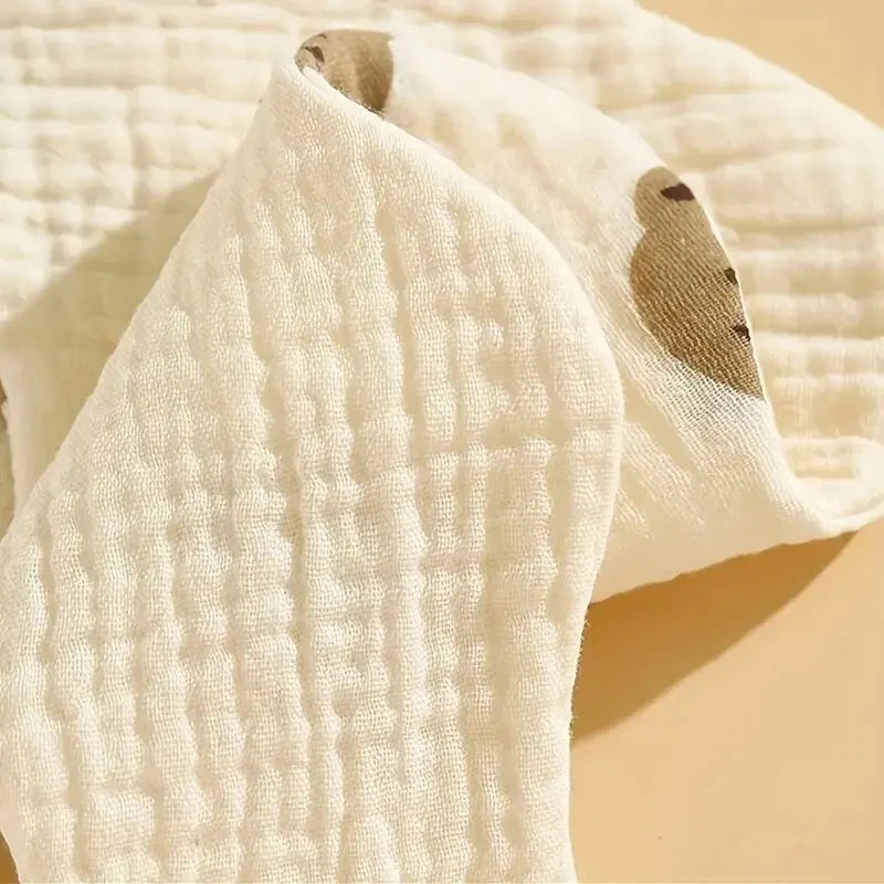 Set da 3 Bavaglini in Mussola di Cotone a Fiore – Morbidi, Assorbenti e Delicati sulla Pelle