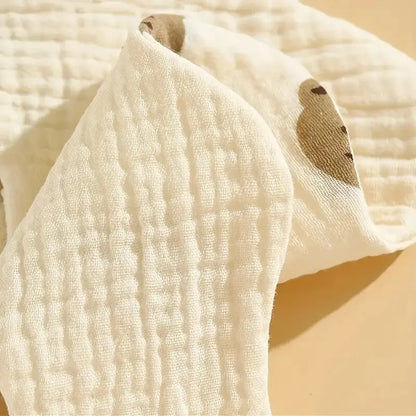 Set da 3 Bavaglini in Mussola di Cotone a Fiore – Morbidi, Assorbenti e Delicati sulla Pelle