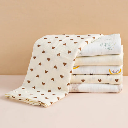 Copertina Neonato in Mussola di Cotone 100×100 cm – Leggera e Traspirante