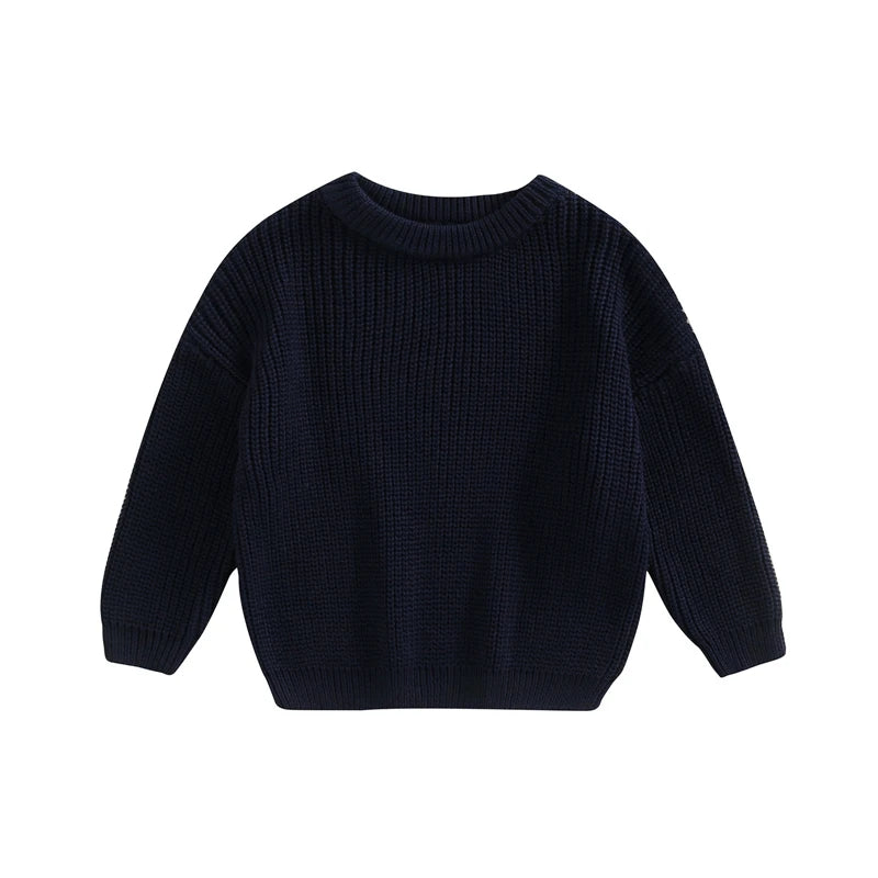 Maglione in Maglia per Bambini e Neonati in Cotone – Pullover a Maniche Lunghe Unisex per Autunno e Inverno