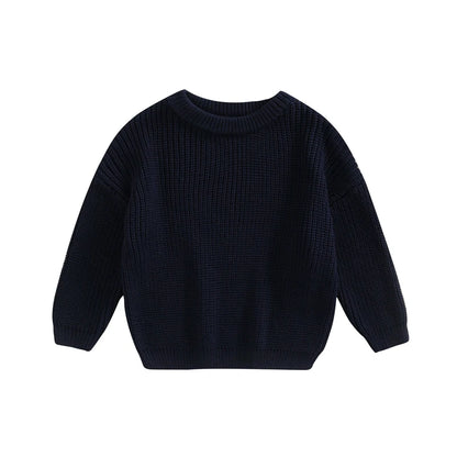 Maglione in Maglia per Bambini e Neonati in Cotone – Pullover a Maniche Lunghe Unisex per Autunno e Inverno