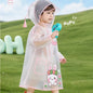Impermeabile Bambini in EVA Trasparente – Giacca Antipioggia con Cappuccio e Tasche