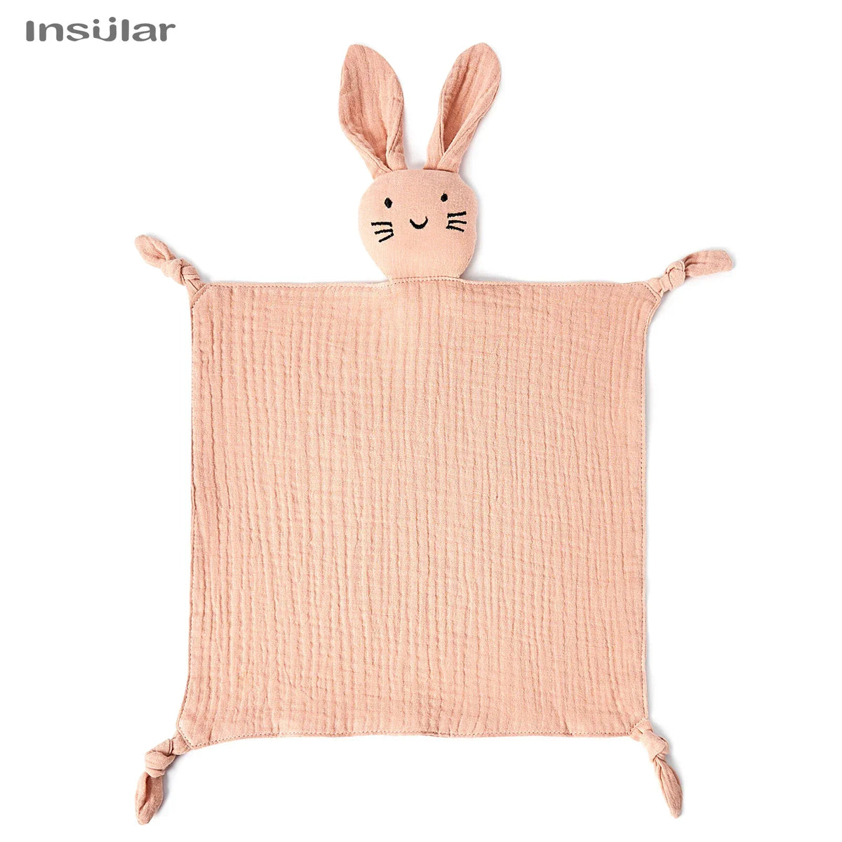 Doudou Coniglietto in Mussola di Cotone – Copertina Coccole per Neonati e Bambini