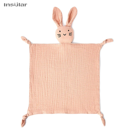 Doudou Coniglietto in Mussola di Cotone – Copertina Coccole per Neonati e Bambini