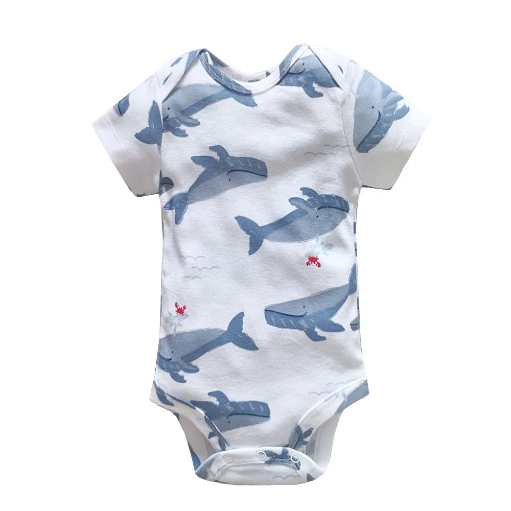 Body Neonato a Manica Corta 100% Cotone – Fantasie Assortite