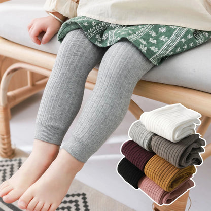 Leggings a Costine in Cotone Elasticizzato per Neonati e Bambini – Primavera e Autunno