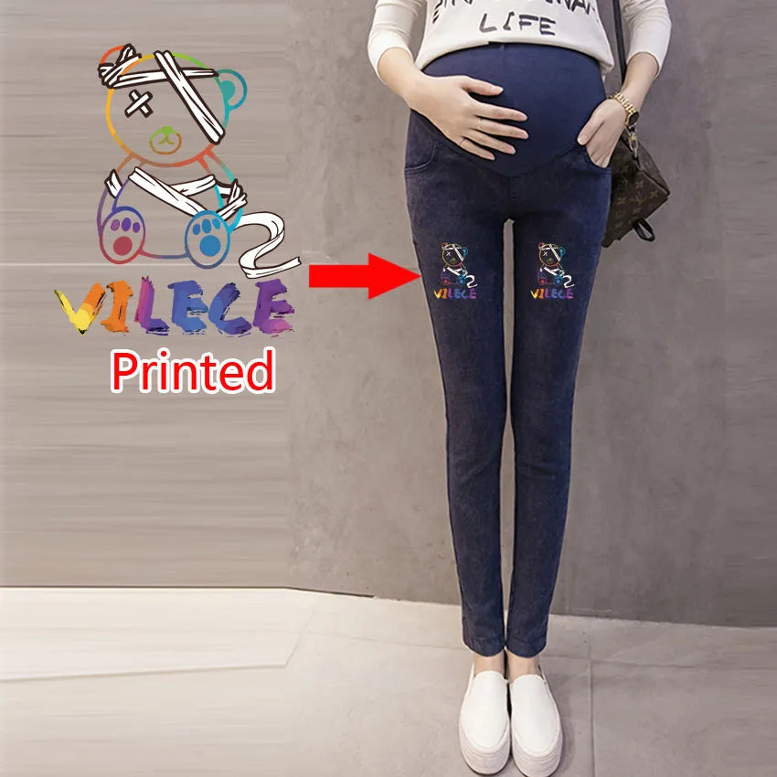 Jeans Premaman Elasticizzati con Fascia Regolabile in Vita
