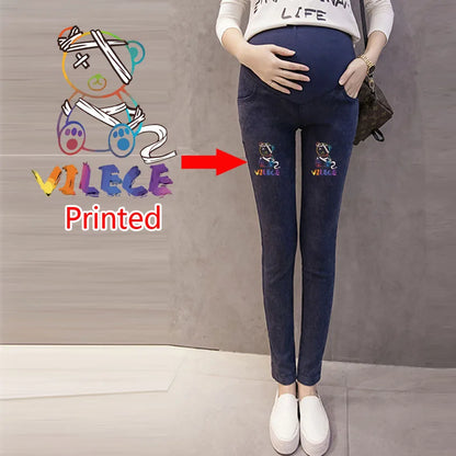 Jeans Premaman Elasticizzati con Fascia Regolabile in Vita