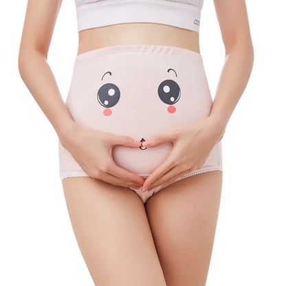 Mutandine Premaman a Vita Alta Regolabile – Intimo Gravidanza in Cotone Traspirante con Fascia Addominale e Fantasie