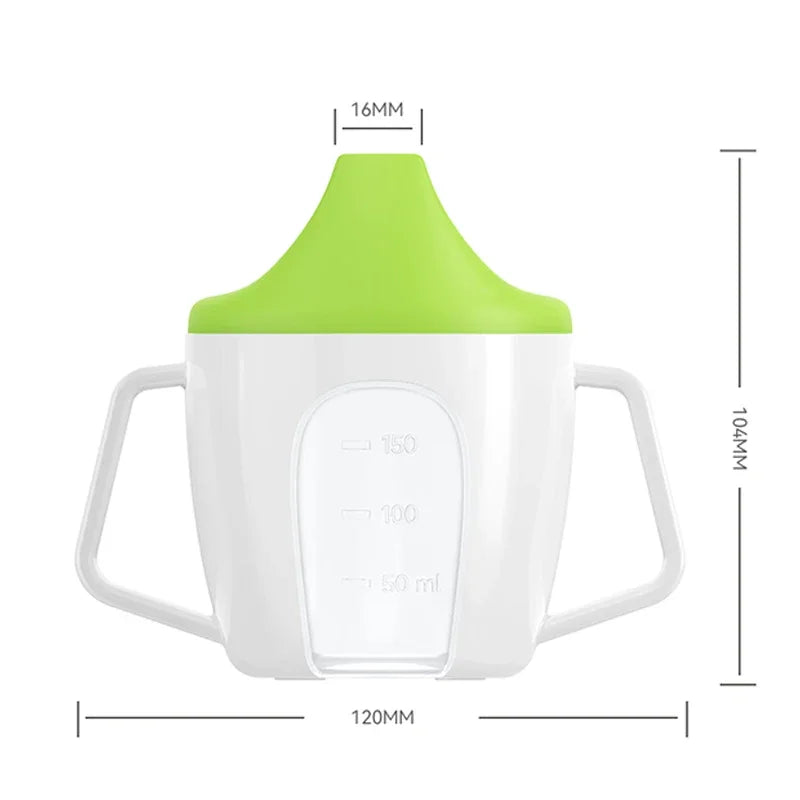 Tazza Primi Sorsi Bambini 200 ml – Bicchiere di Apprendimento con Beccuccio e Doppi Manici