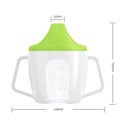 Tazza Primi Sorsi Bambini 200 ml – Bicchiere di Apprendimento con Beccuccio e Doppi Manici