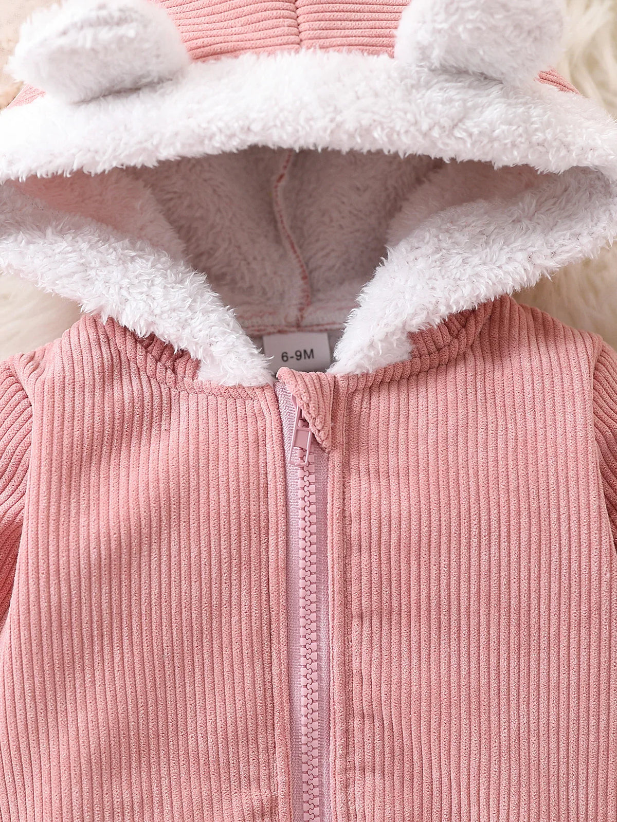 Giacca Bambina in Velluto a Coste con Cappuccio e Interno Morbido – Autunno Inverno