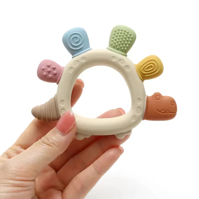 Massaggiagengive in Silicone per Neonati – Giocattolo Sensoriale Senza BPA