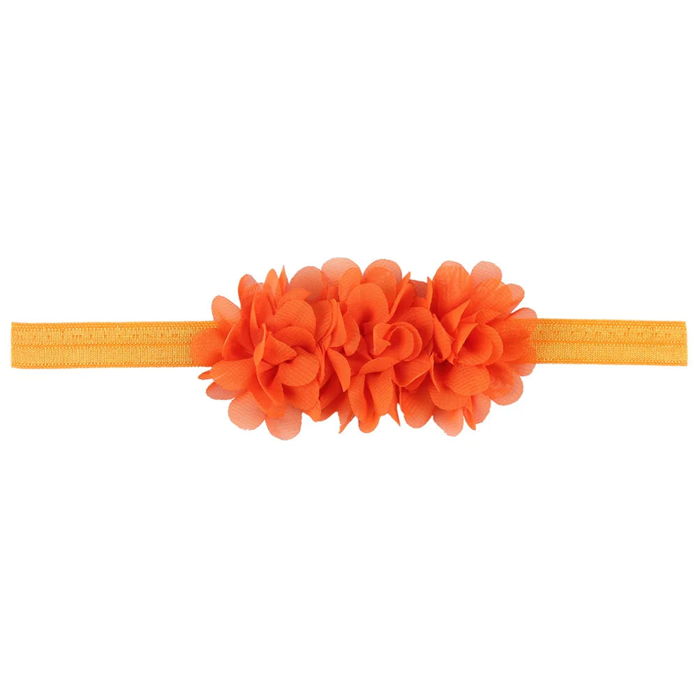 Fascia per Capelli con Fiore in Chiffon per Neonata e Bambina - Taglia unica (6 mesi - 3 anni)