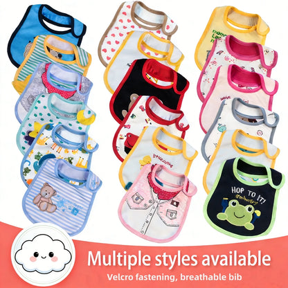 Set 5 Bavaglini Impermeabili Bambino e Bambina – Bavaglie per Pappa con Fantasie Colorate