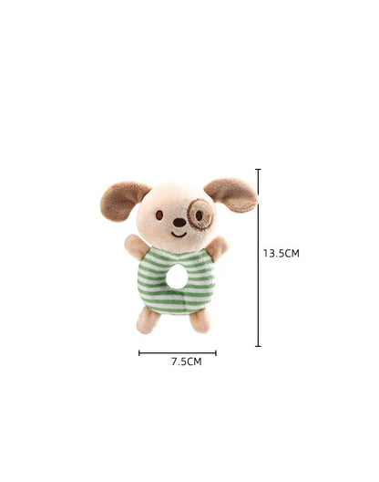Sonaglio Peluche per Neonato con Anello da Afferrare – Gioco Sensoriale Morbido a Forma di Animale