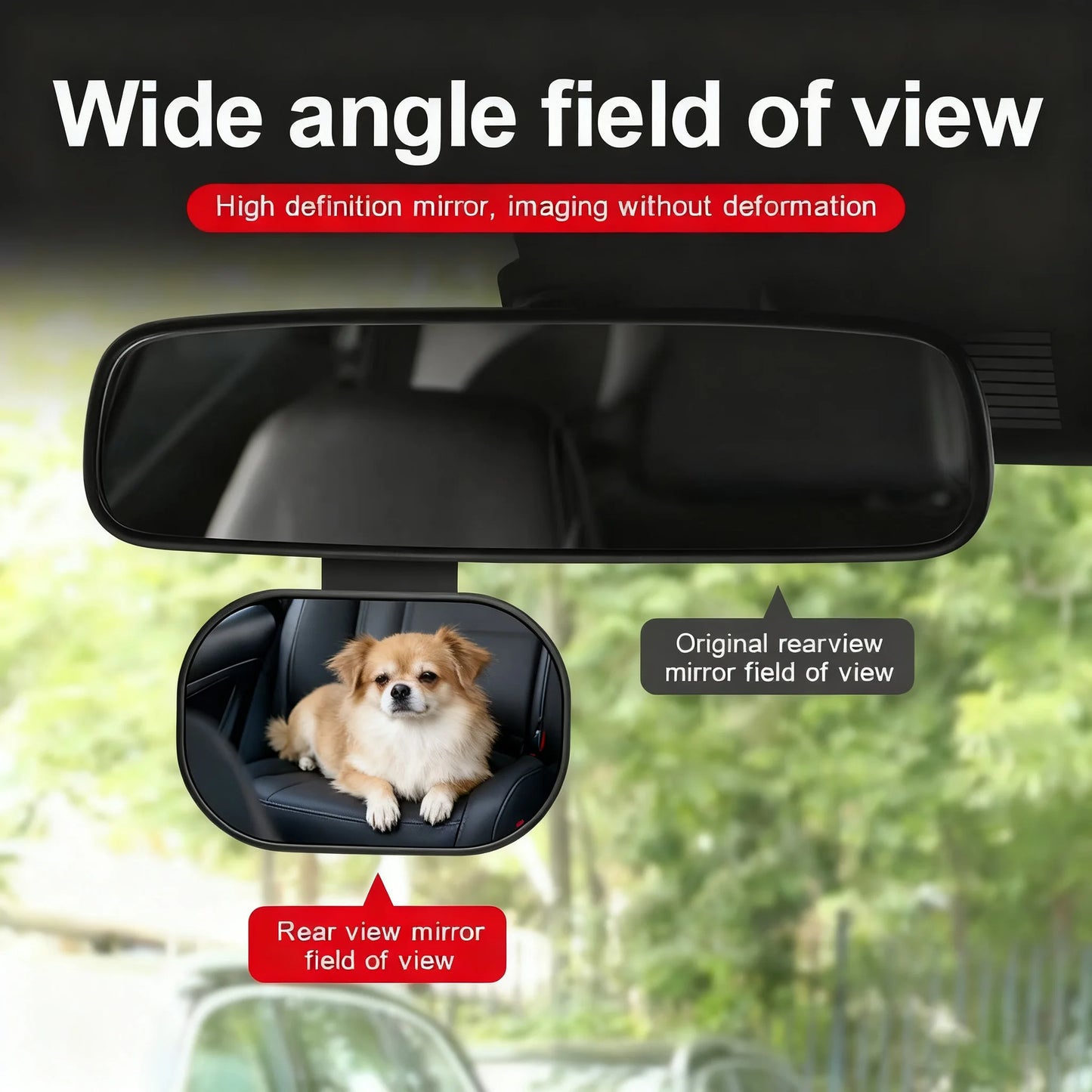 Specchietto Auto per Bambini Orientabile 360° – Specchio di Controllo per Sedile Posteriore