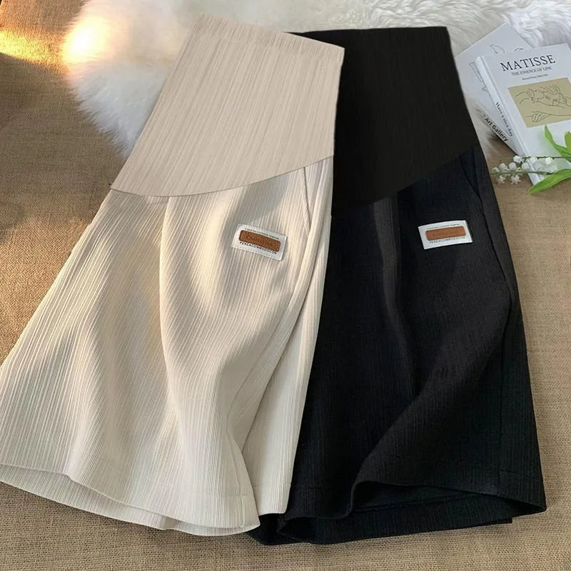 Bermuda Premaman – Pantaloncini Morbidi con Fascia Alta Elastica per Gravidanza