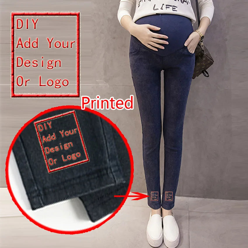 Jeans Premaman Elasticizzati con Fascia Regolabile in Vita