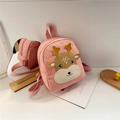 Zainetto Bambino con Animaletto – Mini Zaino in Tela per Asilo e Piccole Uscite
