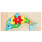 Puzzle Educativo in Legno per Bambini – Gioco a Incastro con Numeri e Animali