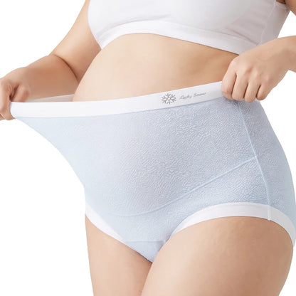 Set 2 Slip Premaman a Vita Alta Elasticizzati – Intimo Maternità per Gravidanza e Post Parto