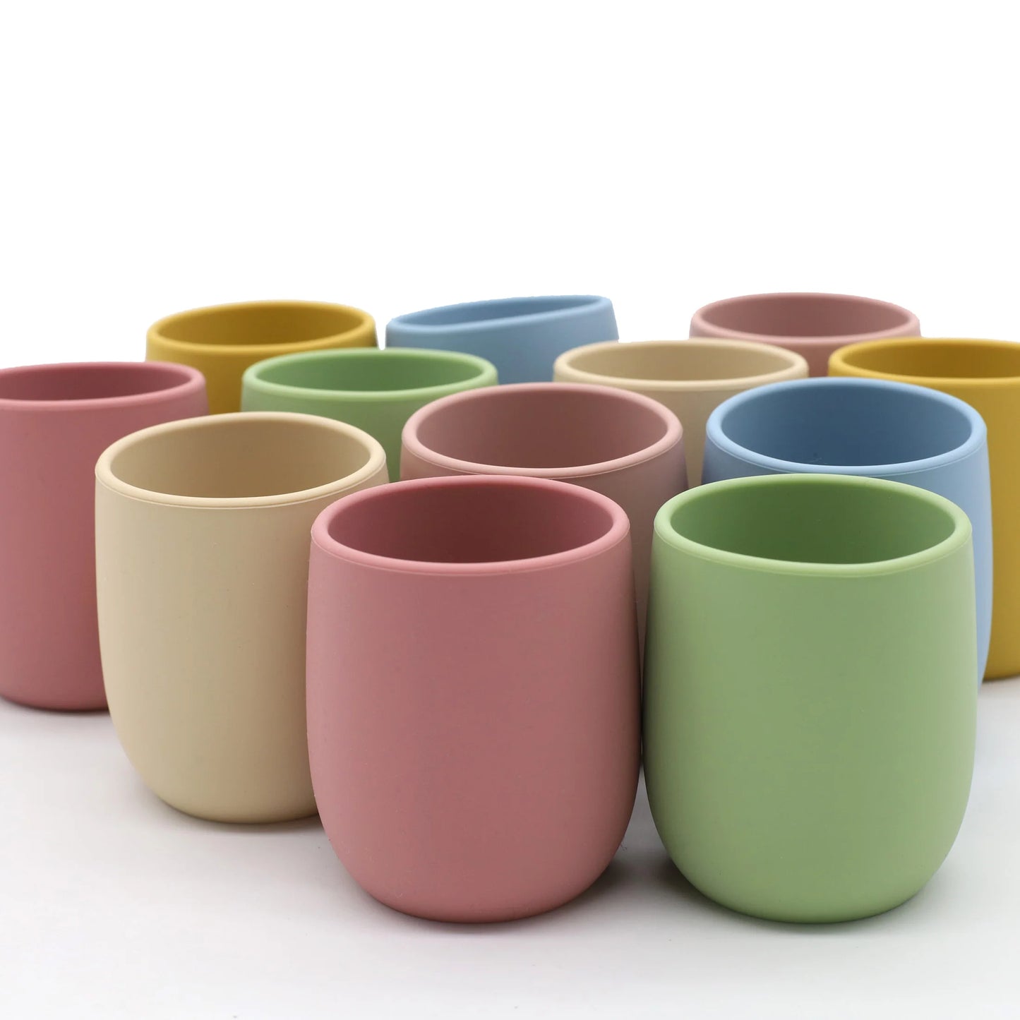 Mini Bicchiere Apprendimento in Silicone 70 ml – Tazza Aperta Senza Manici per Bambini
