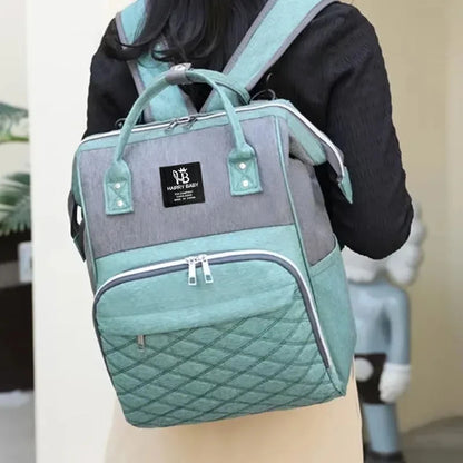 Zaino Fasciatoio Mamma Impermeabile Grande Capacità – Borsa Cambio Neonato con Tasche Termiche Portabiberon e Scomparti Multipli