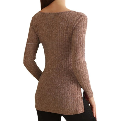 Maglia Premaman a Maniche Lunghe – Top Gravidanza Morbido con Spacchi Laterali e Vestibilità Ampia