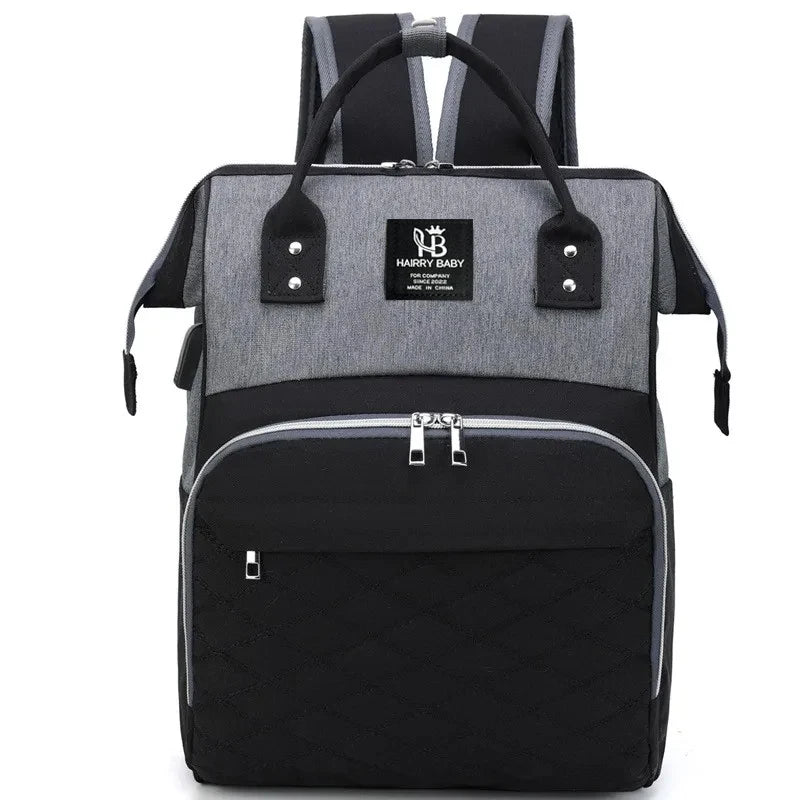 Zaino Fasciatoio Mamma Impermeabile Grande Capacità – Borsa Cambio Neonato con Tasche Termiche Portabiberon e Scomparti Multipli