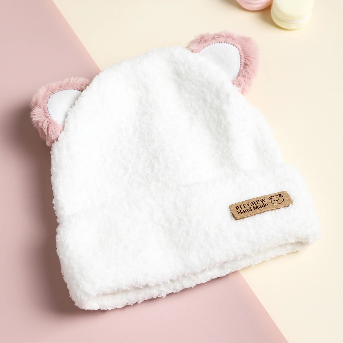 Berretto Bambino in Cotone con Orecchie da Animaletto – Cappello Caldo Elasticizzato 1–3 Anni