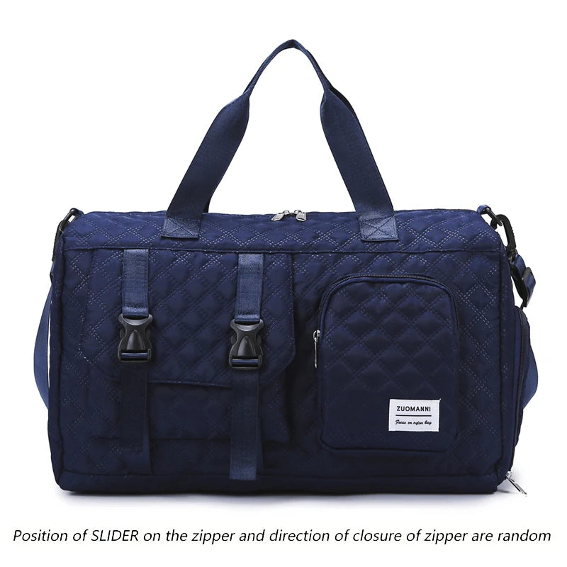 Borsone da Viaggio in Nylon Impermeabile con Scomparti Separati - Borsa Mamma Organizer Multifunzione
