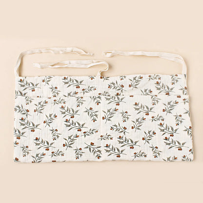 Organizer da Culla in Cotone – Porta Pannolini e Accessori Neonato con Doppia Tasca