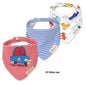 Set 3 Bavaglini Bandana Neonato in Cotone Morbido con Fantasie – Bavette Assorbenti Unisex per Maschietto e Femminuccia 0-12 Mesi